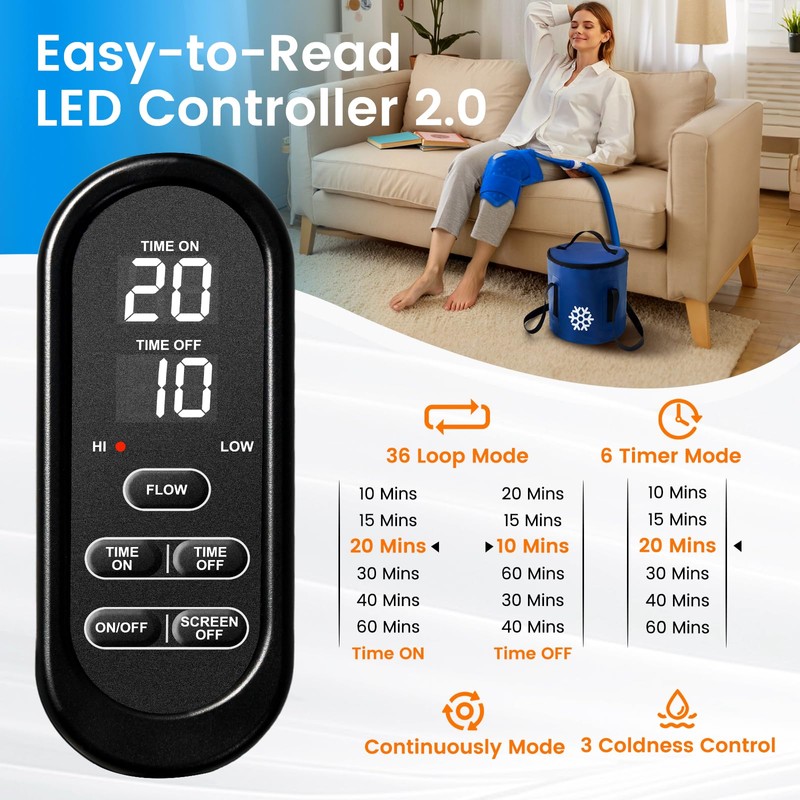 GALINAND Cold Therapy Machine, Ice Machine for Knee Care After-Surgery,