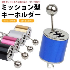 prendre PR-CARKEY70-BK Key Chain Shift Knob with Key Ring Gear Car Parts Miniature Key Key Key Carrying (Black), Black