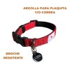 Vulpez Collar Perro Personalizable Ajustable Colores Gato