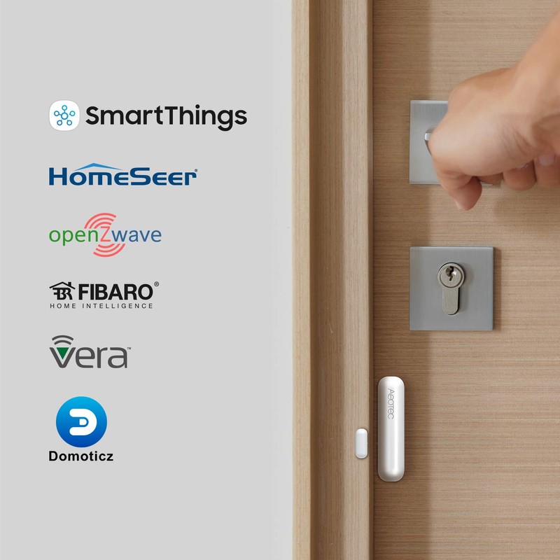 Zwave Door Sensor Window Sensor, Z-Wave Plus Enabled Aeotec 3-1