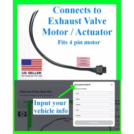 fits F150 Mustang GT GT500 Exhaust Valve Actuator Motor Connector Plug Wiring