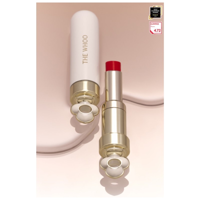 THE WHOO Essential Lip Glow Balm 3.3g, Color:99 Bloom Red