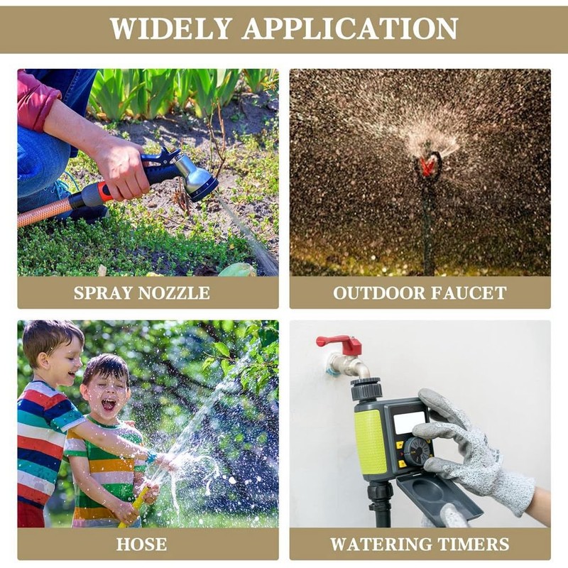Lyaciomn Garden Hose Repair Kit, Aluminum Alloy Garden Hose End