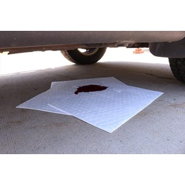 PIG Home Solutions Garage Oil Mat - 1 Roll - 15" x 50' Lightweight Mat Roll - Absorbs 3.5 gallons per Roll - PM50436