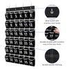SAVERHO 36 Pockets Black Numbered Classroom Pocket Chart for Cell