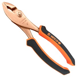 WEDO Beryllium Copper Non-Sparking Adjustable Combination Pliers, Spark-free Safety Adjustable Combination Pliers, Non-Magnetic, Die-Forge, Corrosion Resistant, DIN Standard