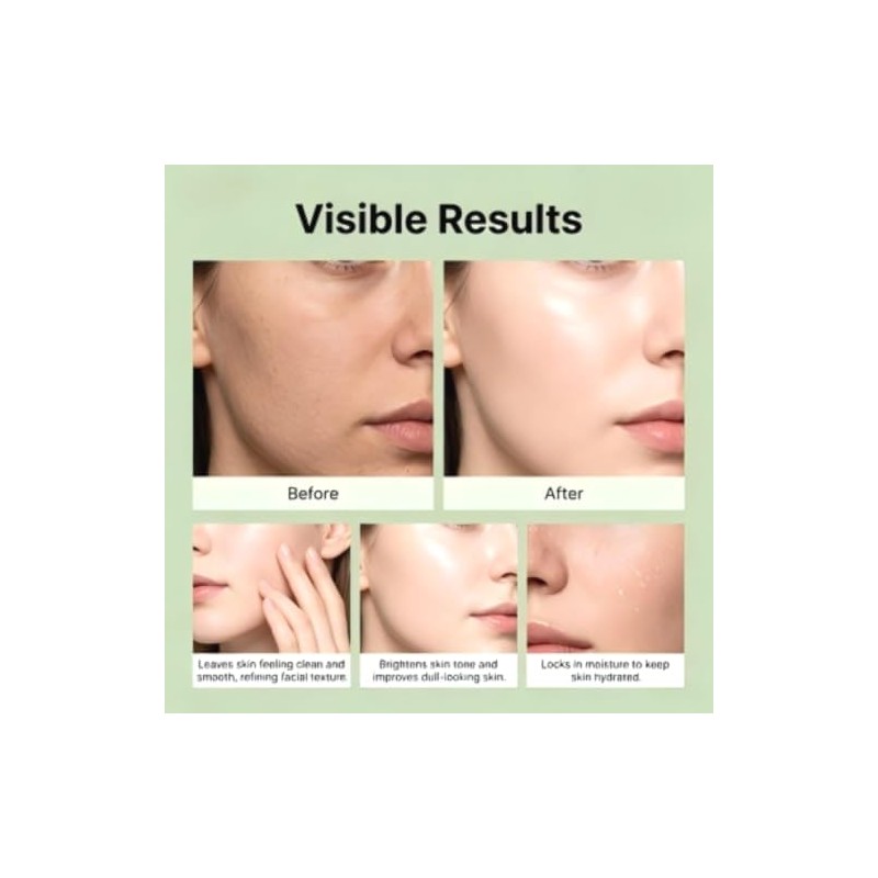 Gel Exfoliante Facial con Té Verde y Triple Enzima –