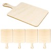 Operitacx 5Pcs Mini Rectangular Wooden Charcuterie Boards with Handle, DIY