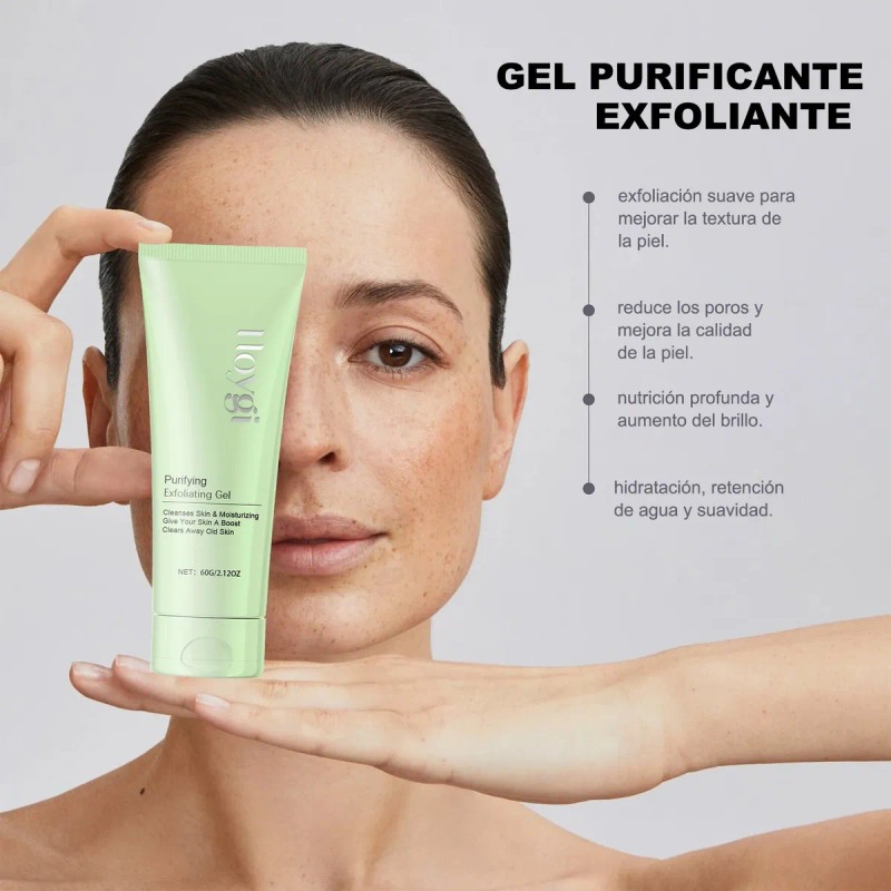 Gel Exfoliante Purificante Facial Eliminar Acné Cabeza Negra