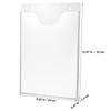 STOBOK 2 Pcs A4 Catalog Stand Vertical Acrylic Wall Hanging