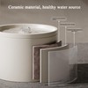 Ceramic Cat Water Fountain 33.82oz/1L Automatic Super Silent Pet Drinking