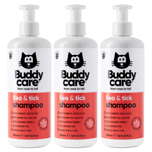 Buddycare | Flea & Tick Shampoo für Katzen – entfernt