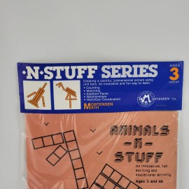 Mortensen Vintage Mortensen Math N Stuff Series 3 Dimensional Pictures Unit Blocks 3+ Rare