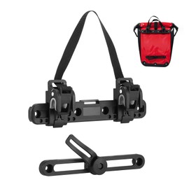 Bicycle Side Bag Buckle, 20 cm Adjustable Bicycle Luggage Buckle, Bicycle Pannier Rack Accessories, Bolt Attachment, Easy Installation, Fits Pannier Rack Bag and Saddle Accessories