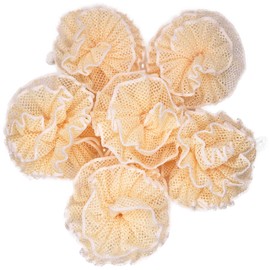 6 Pack Super Exfoliating Home Spa Weave Loofah Shower Sponge Pouf Mesh Brush - Bath Spa Puff Scrubber Ball - Face Body Poof - Rich Foams Bubble（4.7" Each）