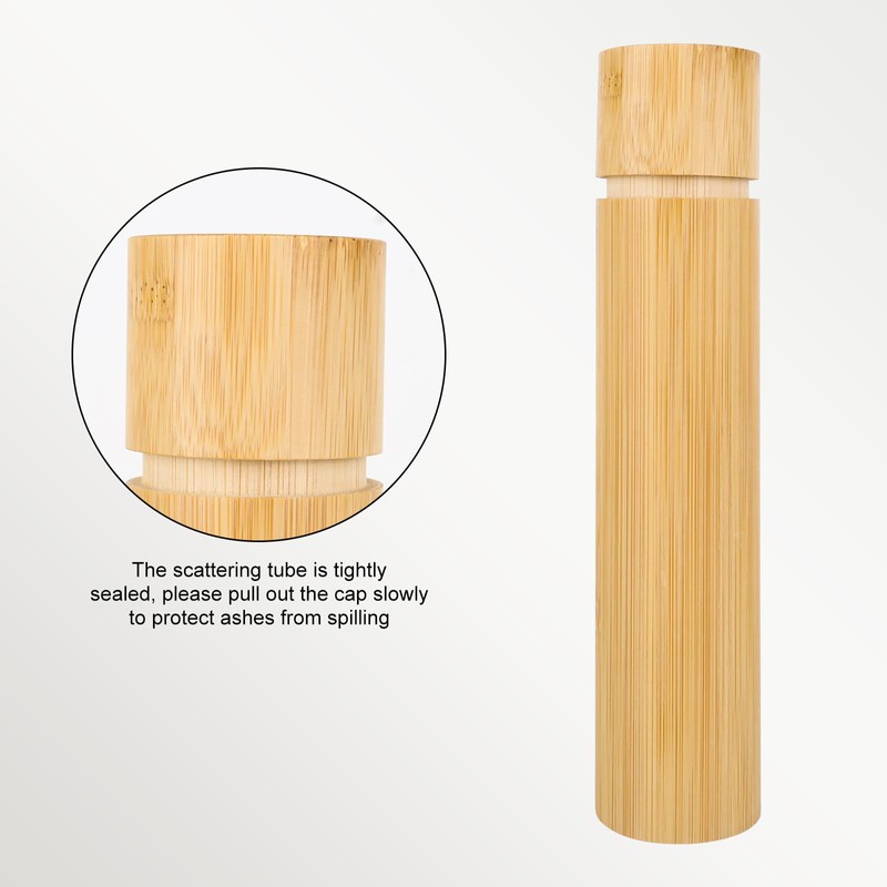 Eco Bamboo Scattering Urn – Biodegradable Scattering Tube for Ashes