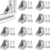 CTCEHL Aluminium Profile Angle, Pack of 10, Aluminium Profile, Mounting