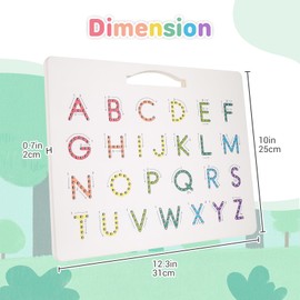 JOTO Magnetic ABC Letters Practicing Board for Toddlers, Educational Toy with Stylus Pen, Learning to Read and Writing Alphabet Play Tablet A-Z for Boys Girls