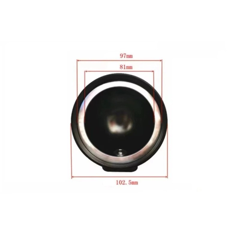 Unbranded Aluminum 3.5 Inch Midrange Housing Encolsure Speaker Pods Mids