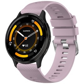 Meliya Bands for Garmin Venu 3, Venu 2, Vivoactive 4, Forerunner 255/265 Music - Soft Silicone Sport Replacement Watch Band for Women and Men