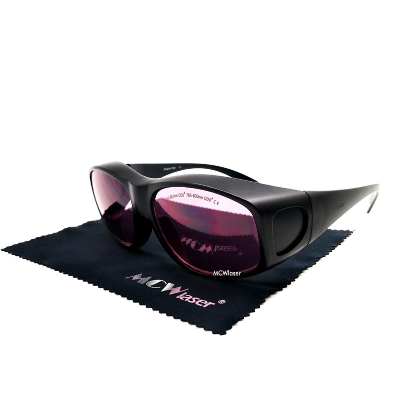 MCWlaser Laser Safty Safety Glasses 750-850 & 765-830nm Typical for