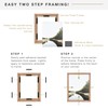 MCS Canvas Float Frames 18x24 Frame, Walnut Woodgrain for Finished