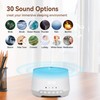 White Noise Sound Machine with 32 Sounds, Night Light, Time