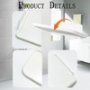 MfhdgXAvs 2Pcs Foldable Floating Shelves for Wall, No Drill Adhesive