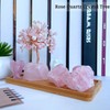 DUQGUHO Rose Quartz Crystal Tree Decor Gemstone Natural Quartz Money
