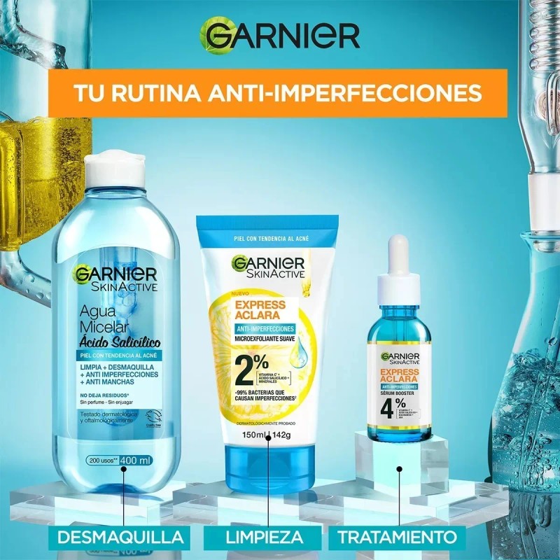 Kit Garnier Rutina Express Aclara Anti Imperfecciones