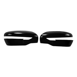 Trim Illusion Gloss Black Car Side Rear View Mirror Cover Compatible with Nissan Rogue 2014-2020 and Compatible with Other Nissan Models, MC6293BLK