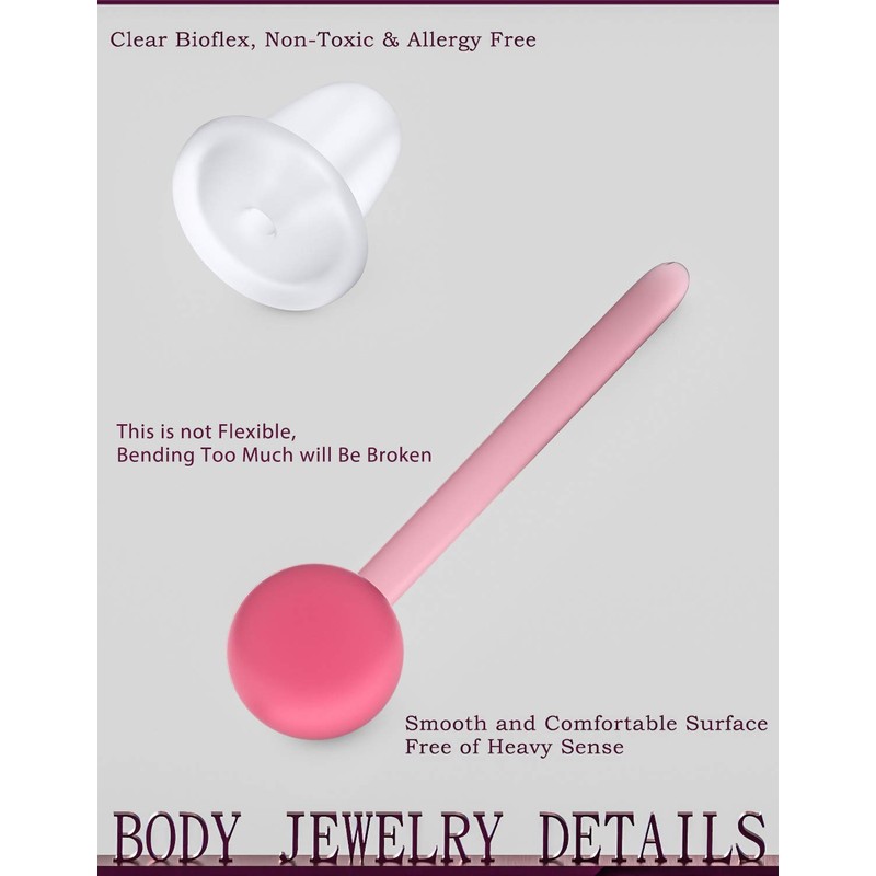 Jenxnjsjo Clear Plastic Silicone Rubber Multicolor Post Ball Stud Earrings