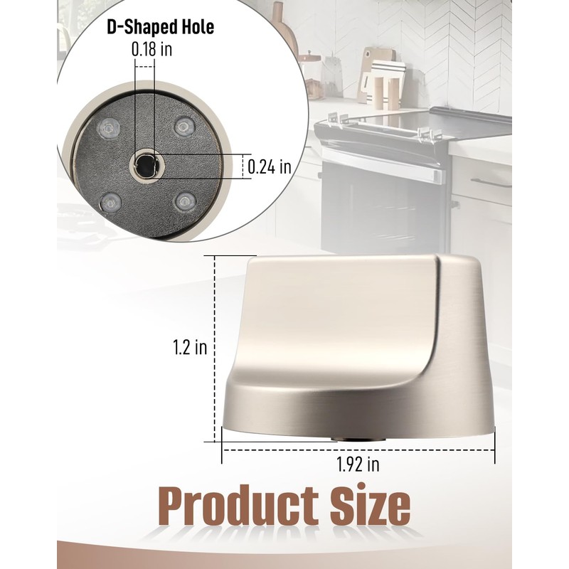 W11517331 Stove Knobs Fit for Whirlpool W10850027 W11117415 W11458840 WFE770H0FZ0
