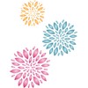 Flower Pattern Stencil - 20 x 26.5cm (M) - Reusable