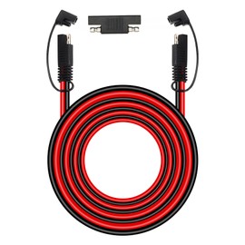 MOOKEERF SAE Extension Cable 10 AWG - 15FT Quick Disconnect Wire Battery Charger Extension Cord Heavy Duty with Polarity Reverse Adapter for Solar Panel, Trolling Motor, Automotive, RV