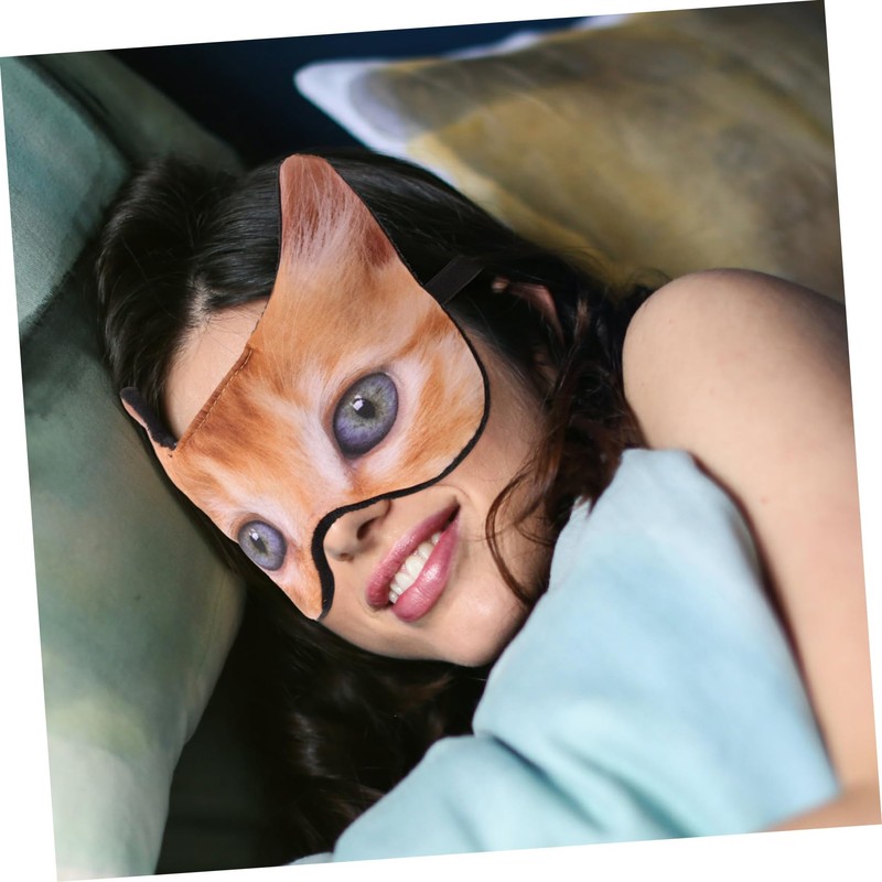 VICASKY Cute Cartoon Sleeping Eye Mask Funny Dog Design Soft