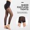 MANZI Women's Tights Without Foot 30 Denier Figure-Shaping Leggings Matt