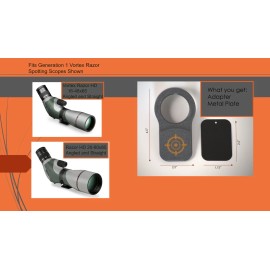 For Vortex Magnetic Digiscope Adapter Vortex Razor HD 16-48x65mm (Gen 1)  Grey