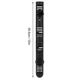 Hffheer Fish Heater Guard Protector Detachable Fish Heating Rod Sleeve Plastic Aquarium Heater Protective Cover Guard with Suction Cups(#2)