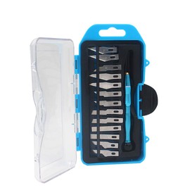 Precision Craft Hobby Utility Knife Set, Art Pen Knife for DIY Models Cutting Carving Scrapbooking (12 Replacement Blades)