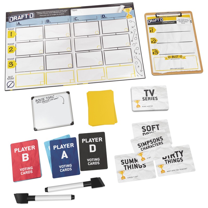 Draft’d, a Drafting Game for Everyone, Party Game, Night Game