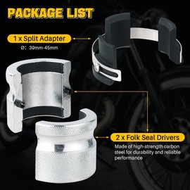 DASBET Motorcycle Adjustable Fork Seal Driver Tool | Fork Seal Driver 39-45mm for Dirt Bikes & Street Bikes, Motorcycles Dirt Bike Fork Seal Tool for Harley, Suzuki, Kawasaki, Yamaha, Honda