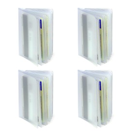 loacuony 4 Stück Kreditkartenhülle,Visitenkarten Aufbewahrung,Scheckkartenhülle,Card Holder,Visitenkarten Etui,Bankkarten Schutzhülle,Credit Card Holder,Kreditkarten Schutzhülle,Scheckkartenetui