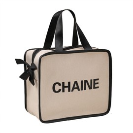 Cosmetic Bag for Purse, Small Zipper Makeup Bag Multi-function Travel Cute Makeup Pouch Cosmetic Pouch, creamy white, Casual