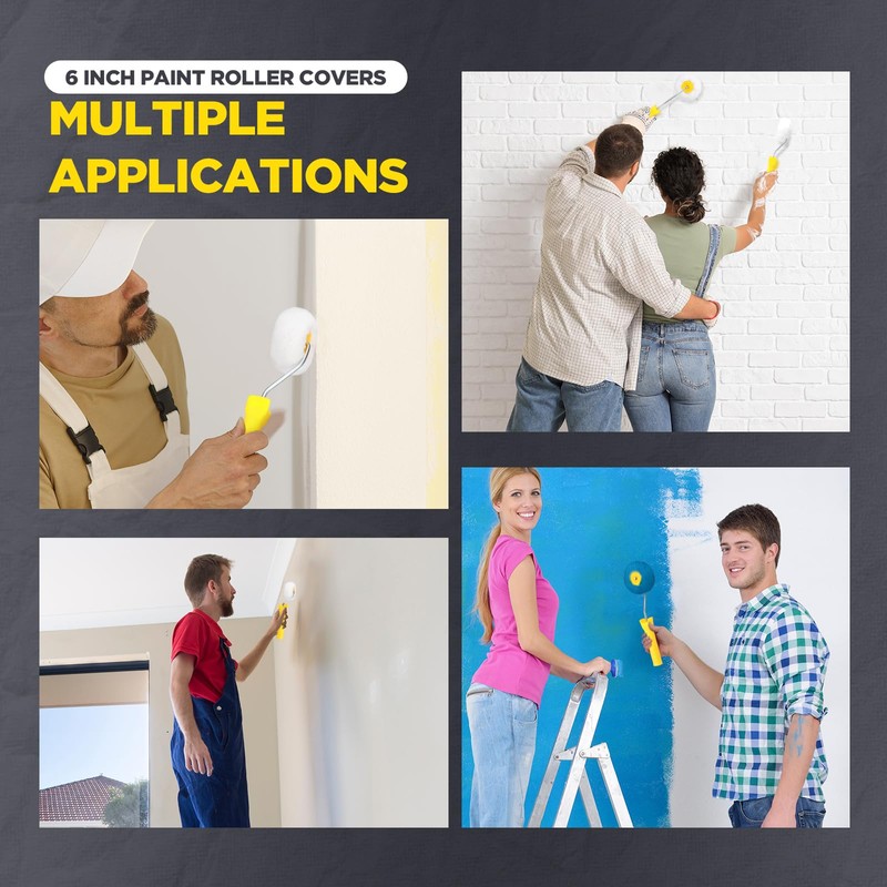 Leumoi 10 Pieces Corner Paint Roller Kit Including Drywall Corner