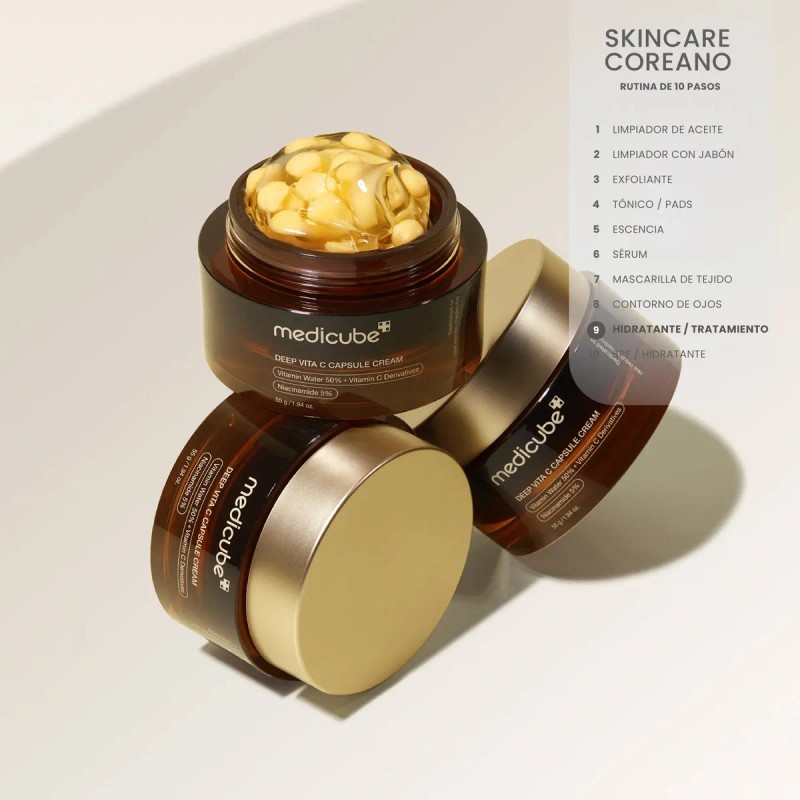 Medicube Vita Deep Crema Hidratante Facial Revitaliza Aclara