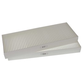 vhbw Filter Set Replacement for Zehnder 527003440 for Ventilation Unit - Air Filter G4 / F7 (4 Pieces) 48 x 18 x 10 cm White