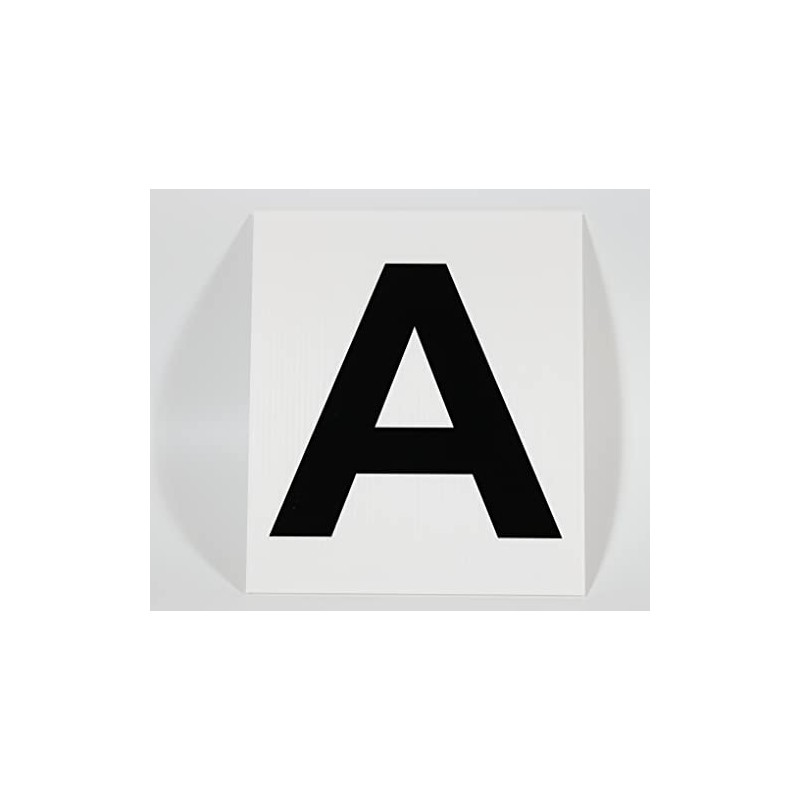 8 Dressage Arena Marker signs 175x200 approx -White - ABCE