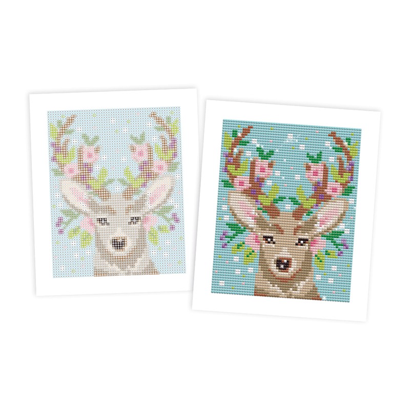 Janod J07948 Game Deer Diamond Painting Embroidery Multi-Coloured