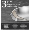 KOCH SYSTEME CS Tri-Ply Stainless Steel Pan 12 Inch, Induction